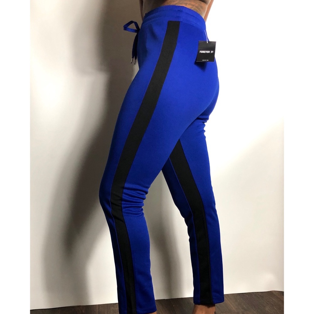 Royal Blue Side Stripe Pant